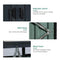 94 Inch Heavy Duty Outdoor Galvanized Stainless Steel Garbage Bin Shed For 3 Trash Cans (SAK89882) - Saksby Wholesale - Details