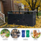 94 Inch Heavy Duty Outdoor Galvanized Stainless Steel Garbage Bin Shed For 3 Trash Cans (SAK89882) - Saksby Wholesale - Function