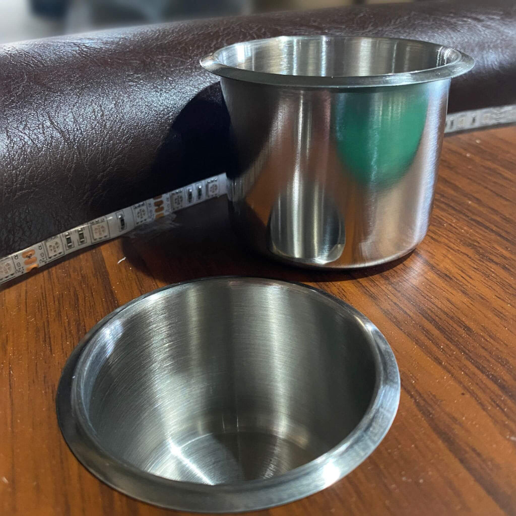 96 Inch Luxury Gaming Table With LED Lights, Durable Velvet Surface, And Sturdy Pedestal Base (SAK92853) - Saksby Wholesale - Stainless Steel Holder