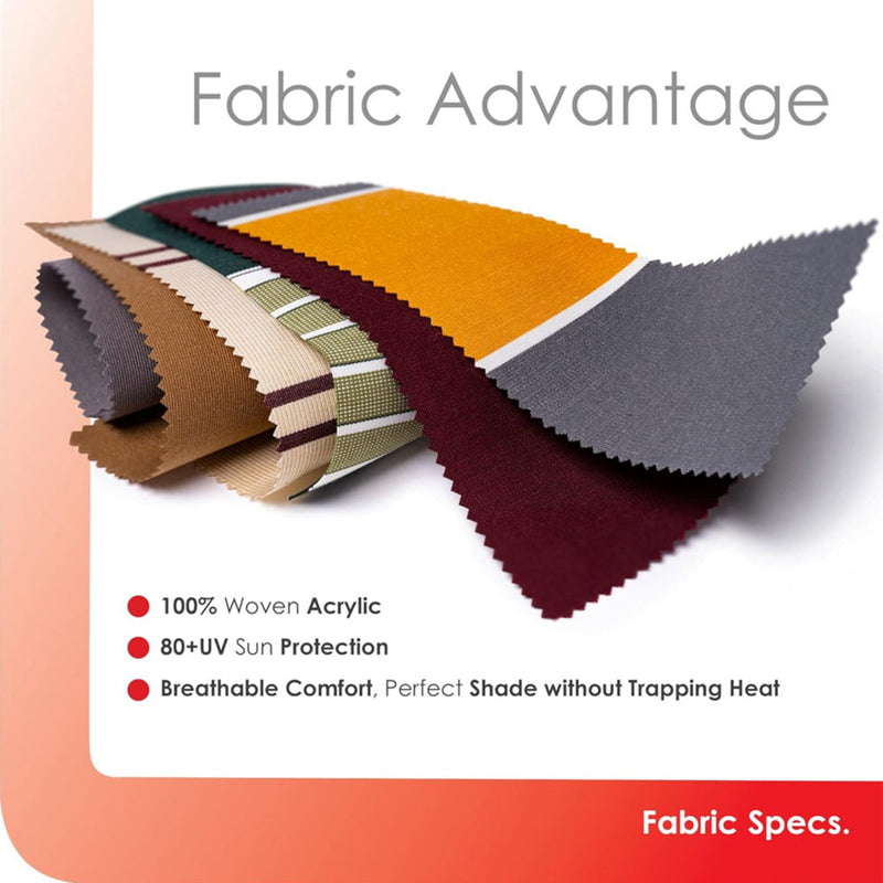 Advaning Classic Series Fully Assembled Retractable Sun Shade Canopy Awning (Sak51472) - Saksby Wholesale - Fabric 