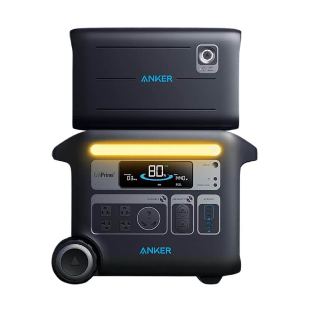 Anker Solix F2600 5120WH/2400W Smart Portable Power Station With Expansion Battery (SAK24763)