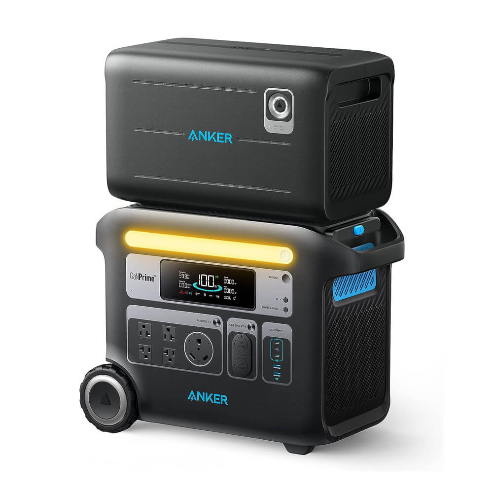 Anker Solix F2600 5120WH/2400W Smart Portable Power Station With Expansion Battery (SAK24763)