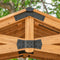[12x20FT] BYD Premium All Cedar Wooden Carport Pavilion Gazebo With Sloped Hardtop Steel Roof (92758314)