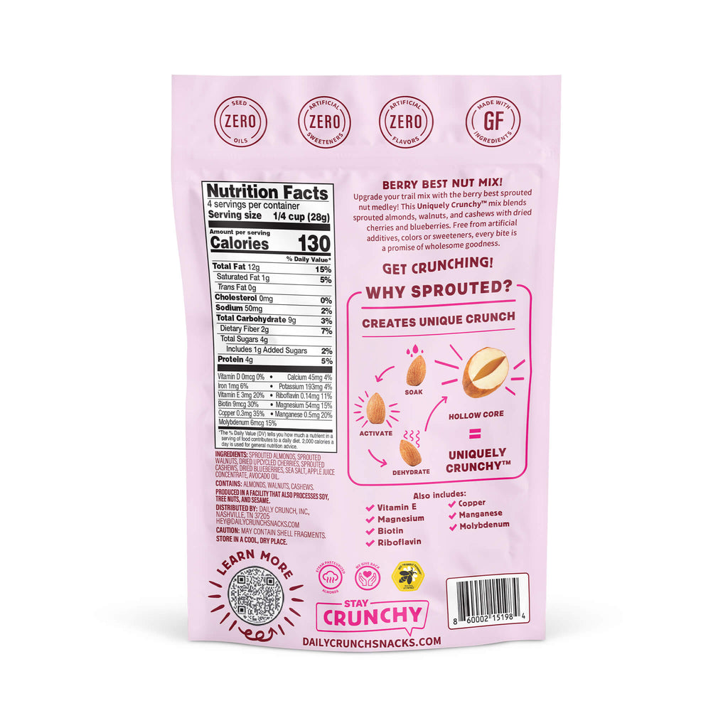 Daily Crunch Cherry Berry Sprouted Nut Medley
