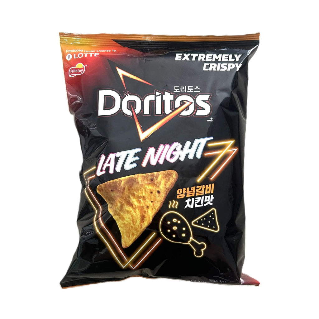 Doritos Late Night Galbi Oven Roasted Chicken – Korean BBQ Flavored Corn Chips 84G Bag (Korea)