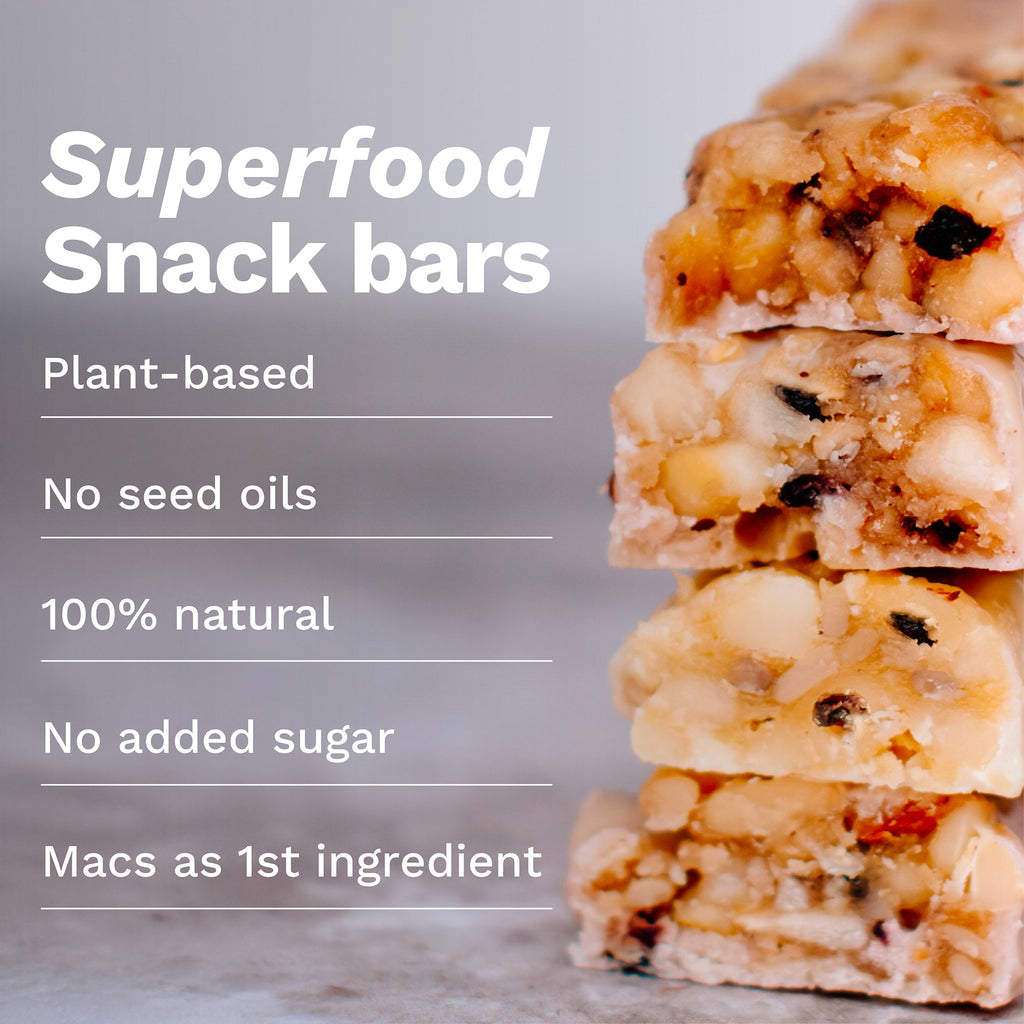 Blueberry White Chocolate Macadamia Nut Snack Bar (12 Bars)