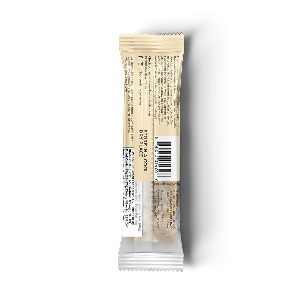 White Chocolate Macadamia Nut Snack Bar (12 Bars)
