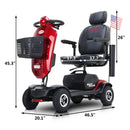 METRO MOBILITY Max Plus 24V/20AH Heavy Duty Electric Drive Mobility Scooter, 300LBS (93164752)