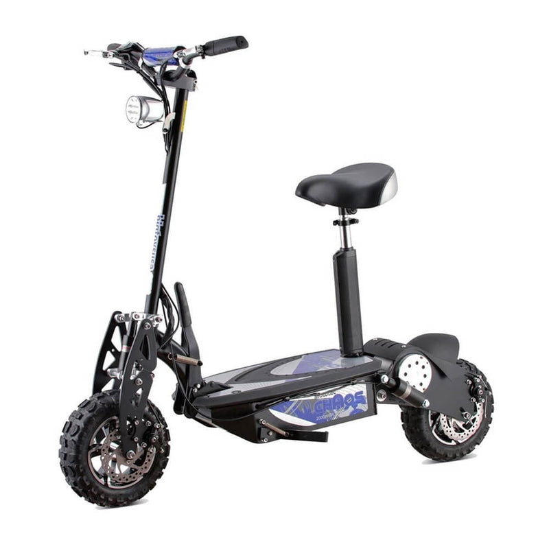 Mototec Chaos 2000W 60V High-Performance Foldable Black Electric Lithium Scooter With Large 11 Inch Wheels (SAK48793)