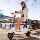 OKAI BEETLE PRO EA10C 900W 48V/10.4AH Small Foldable Electric Scooter With Seat, White (94173526) - Demonstration View