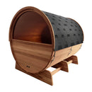 ALEKO 8-Person Red Cedar Barrel Sauna With Panoramic Window & 8KW UL Certified KIP Harvia Heater (SAK57194)