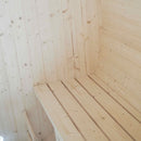 ALEKO 8-Person Indoor Outdoor White Finland Pine Wet Dry Barrel Sauna With 8KW UL Certified KIP Harvia Heater (SAK64523)
