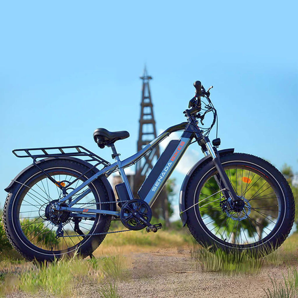 SENADA SABER PLUS 48V/21AH 1000W Electric All-Terrain Fat Tire Bike (SAK82547) - Lifestyle View
