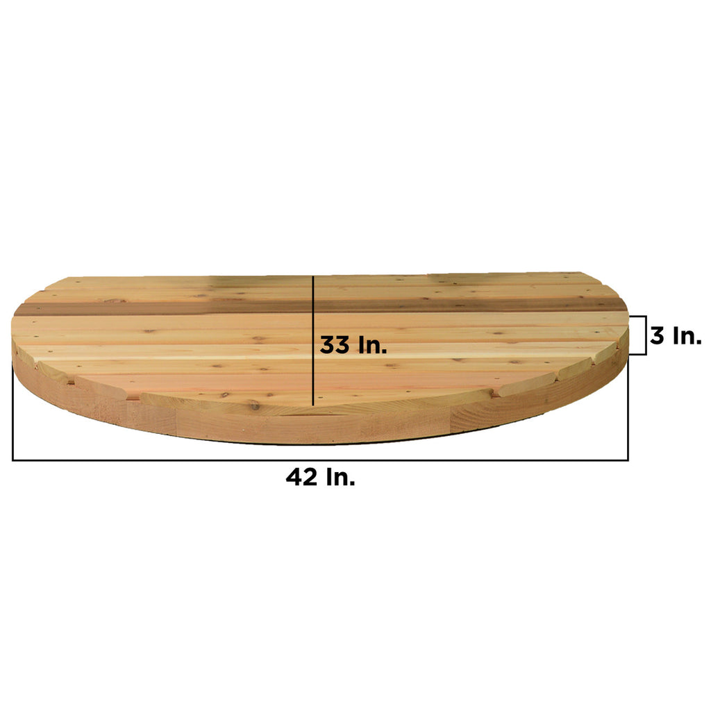Aleko Premium Tower Rinse Outdoor Western Red Cedar Shower, 78" [SHCEDFL-AP] (SAK72468)