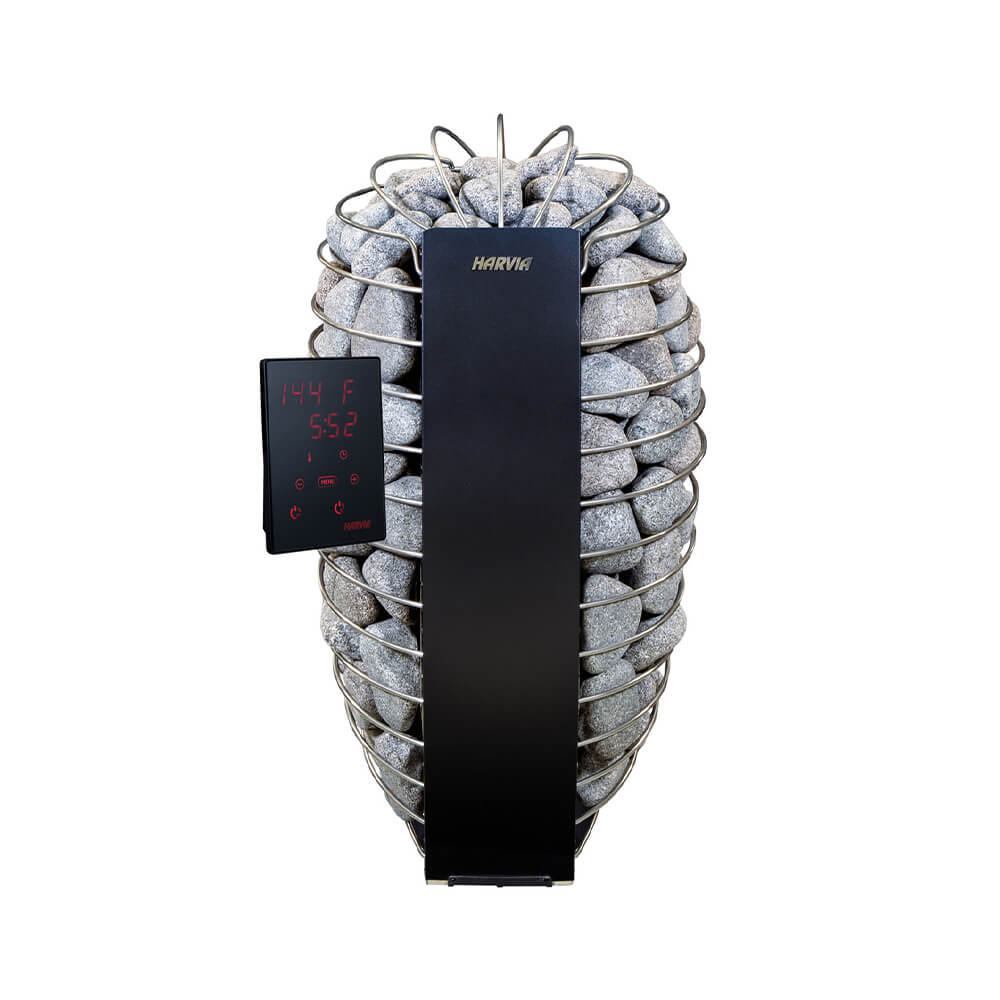 Harvia Spirit UL Certified Electric Sauna Heater With Digital Xenio Control Panel, WiFi Remote Control And Stones (SAK42565)