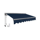 Advaning Classic Series Fully-Assembled Retractable Sun Shade Canopy Awning (SAK92851) - Saksby Wholesale - Navy Front Right View 