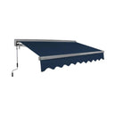 Advaning Classic Series Fully-Assembled Retractable Sun Shade Canopy Awning (SAK92851) - Saksby Wholesale - Navy Front Right View 