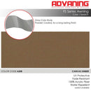 Advaning FS Series Freestanding Dual-Deploying Manual Retractable Awning [FS1110/1410] (SAK62975) - Saksby Wholesale -Canvas Umber Fabric Details