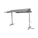 Advaning FS Series Freestanding Dual-Deploying Manual Retractable Awning [FS1110/1410] (SAK62975) - Saksby Wholesale - Gray Color Front View 