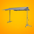 Advaning FS Series Freestanding Dual-Deploying Manual Retractable Awning [FS1110/1410] (SAK62975) - Saksby Wholesale - Gray Front View