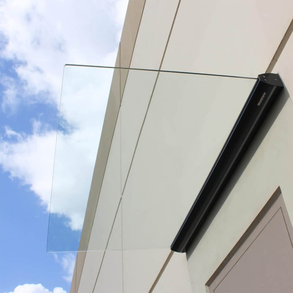 Advaning GA Series Clear Construction-Grade Tempered Glass Awning With Single Clamp (DA5535-DA6339) (SAK92613) - Saksby Wholesale - Bottom View