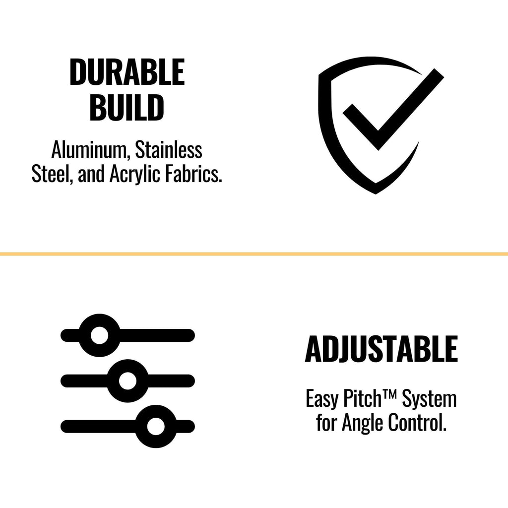 Advaning GA Series Clear Construction-Grade Tempered Glass Awning With Single Clamp (DA5535-DA6339) (SAK92613) - Saksby Wholesale - Features View
