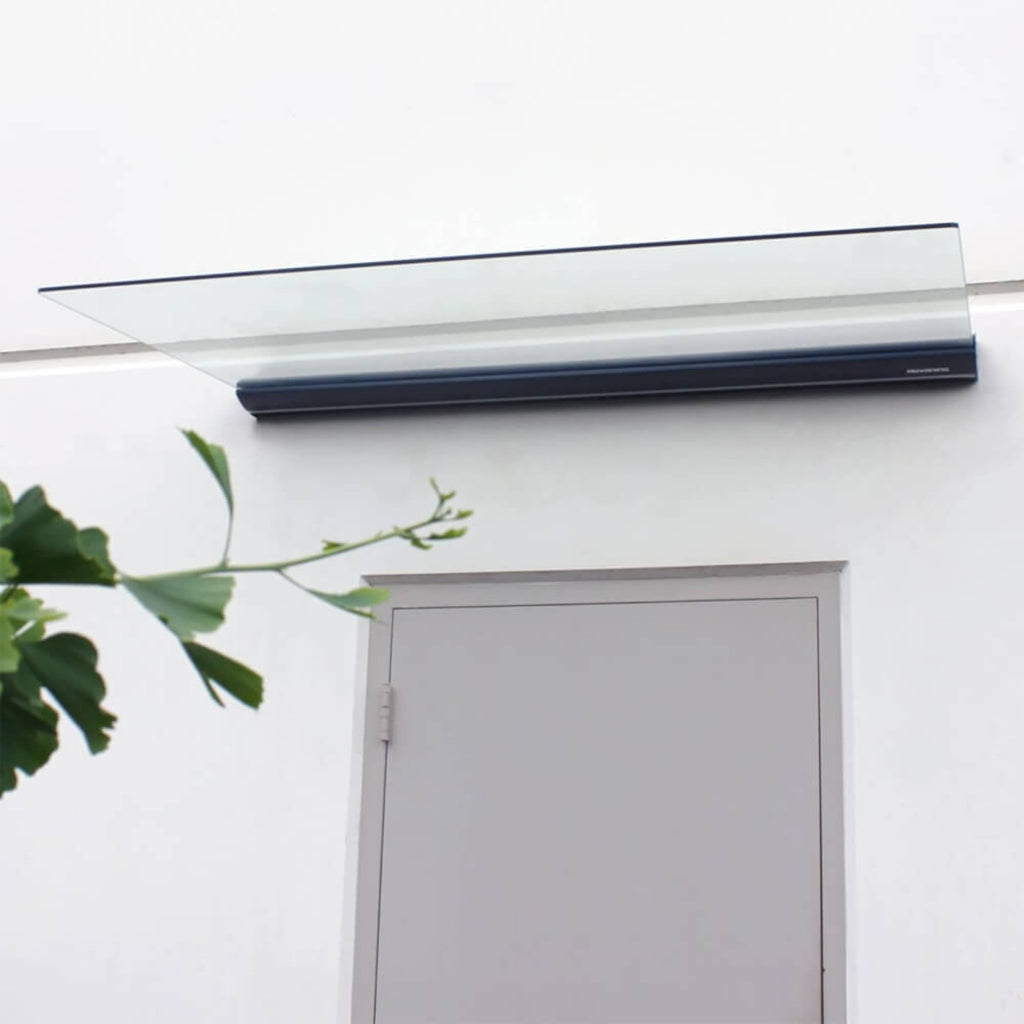 Advaning GA Series Clear Construction-Grade Tempered Glass Awning With Single Clamp (DA5535-DA6339) (SAK92613) - Saksby Wholesale - Front Door View