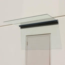Advaning GA Series Clear Construction-Grade Tempered Glass Awning With Single Clamp (DA5535-DA6339) (SAK92613) - Saksby Wholesale - Full Front Left View