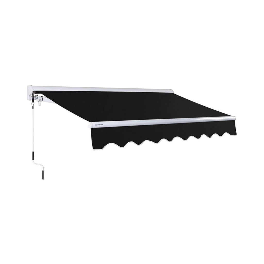 Advaning Luxury Series Fully-Assembled Retractable Sun Shade Canopy Awning (SAK31549) - Saksby Wholesale - Black