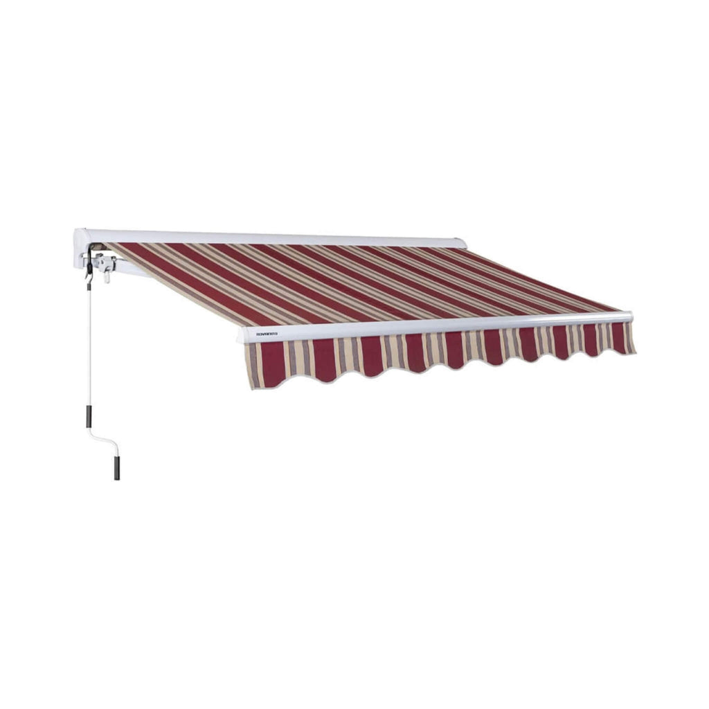Advaning Luxury Series Fully-Assembled Retractable Sun Shade Canopy Awning (SAK31549) - Saksby Wholesale - Brick Red 