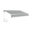 Advaning Luxury Series Fully-Assembled Retractable Sun Shade Canopy Awning (SAK31549) - Saksby Wholesale - Heather Gray With Remote