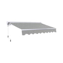 Advaning Luxury Series Fully-Assembled Retractable Sun Shade Canopy Awning (SAK31549) - Saksby Wholesale - Heather Gray