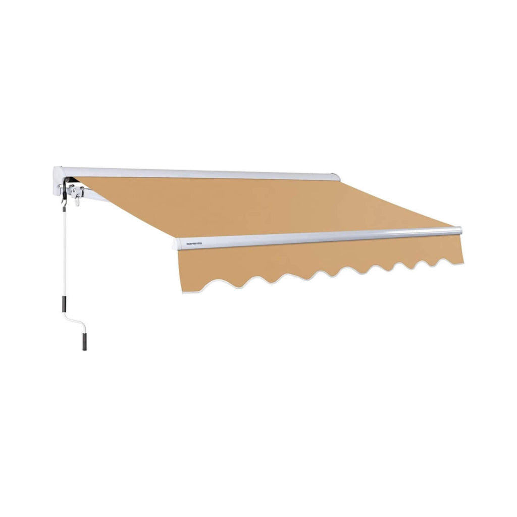 Advaning Luxury Series Fully-Assembled Retractable Sun Shade Canopy Awning (SAK31549) - Saksby Wholesale - Khaki 