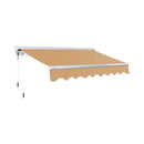 Advaning Luxury Series Fully-Assembled Retractable Sun Shade Canopy Awning (SAK31549) - Saksby Wholesale - Khaki 