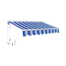 Advaning Luxury Series Fully-Assembled Retractable Sun Shade Canopy Awning (SAK31549) - Saksby Wholesale - Ocean Blue With Remote