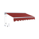 Advaning Luxury Series Fully-Assembled Retractable Sun Shade Canopy Awning (SAK31549) - Saksby Wholesale - Terracotta With Remote