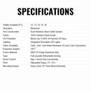 Advaning Prestige Series Full-Cassette Electric Motorized Retractable Awning (SAK25409) - Saksby Wholesale - Specifications