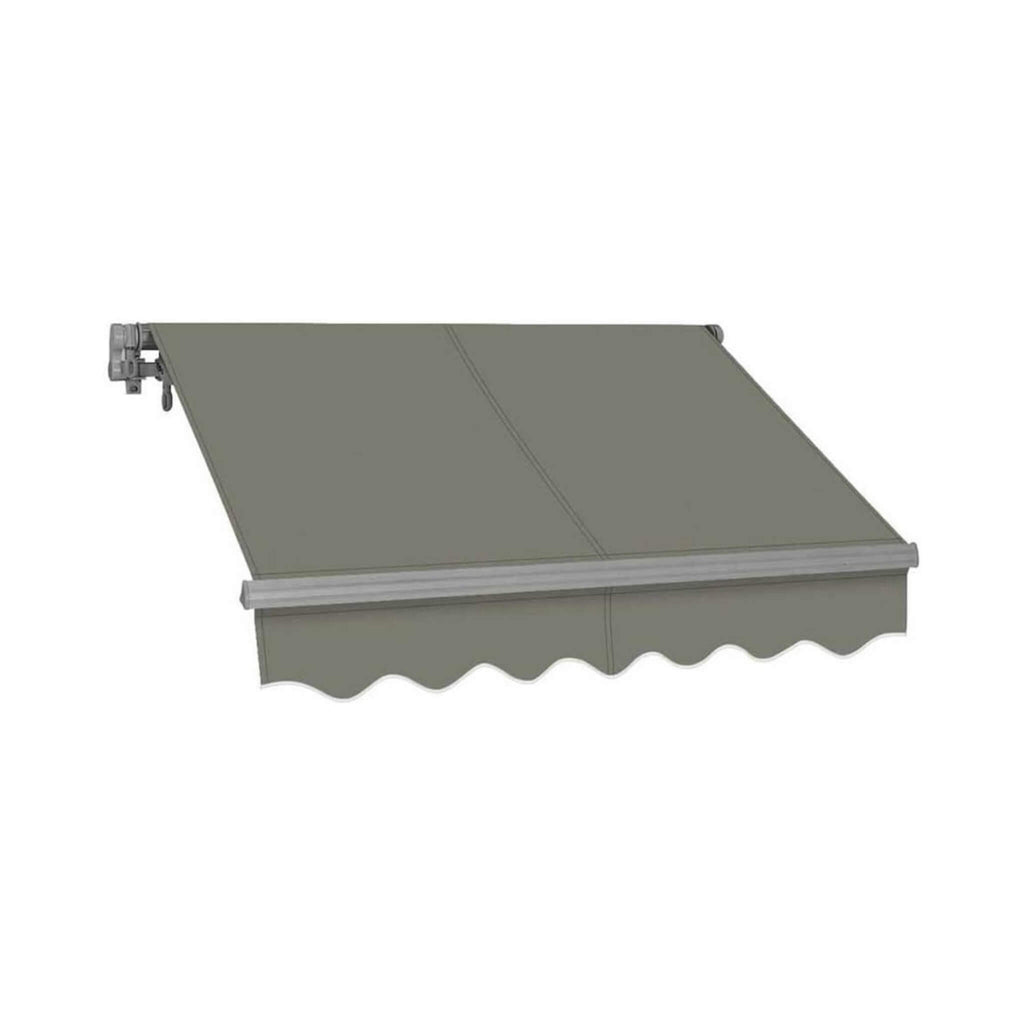 Advaning SG Series Manual Retractable Fully-Assembled Sun Shade Canopy Awning, Gray (MA1210-MA1410) (SAK53186) - Saksby Wholesale - Front Right View 