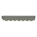 Advaning SG Series Manual Retractable Fully Assembled Sun Shade Canopy Awning (Sak53186) - Saksby Wholesale - Gray Color Front Rolled Up View 