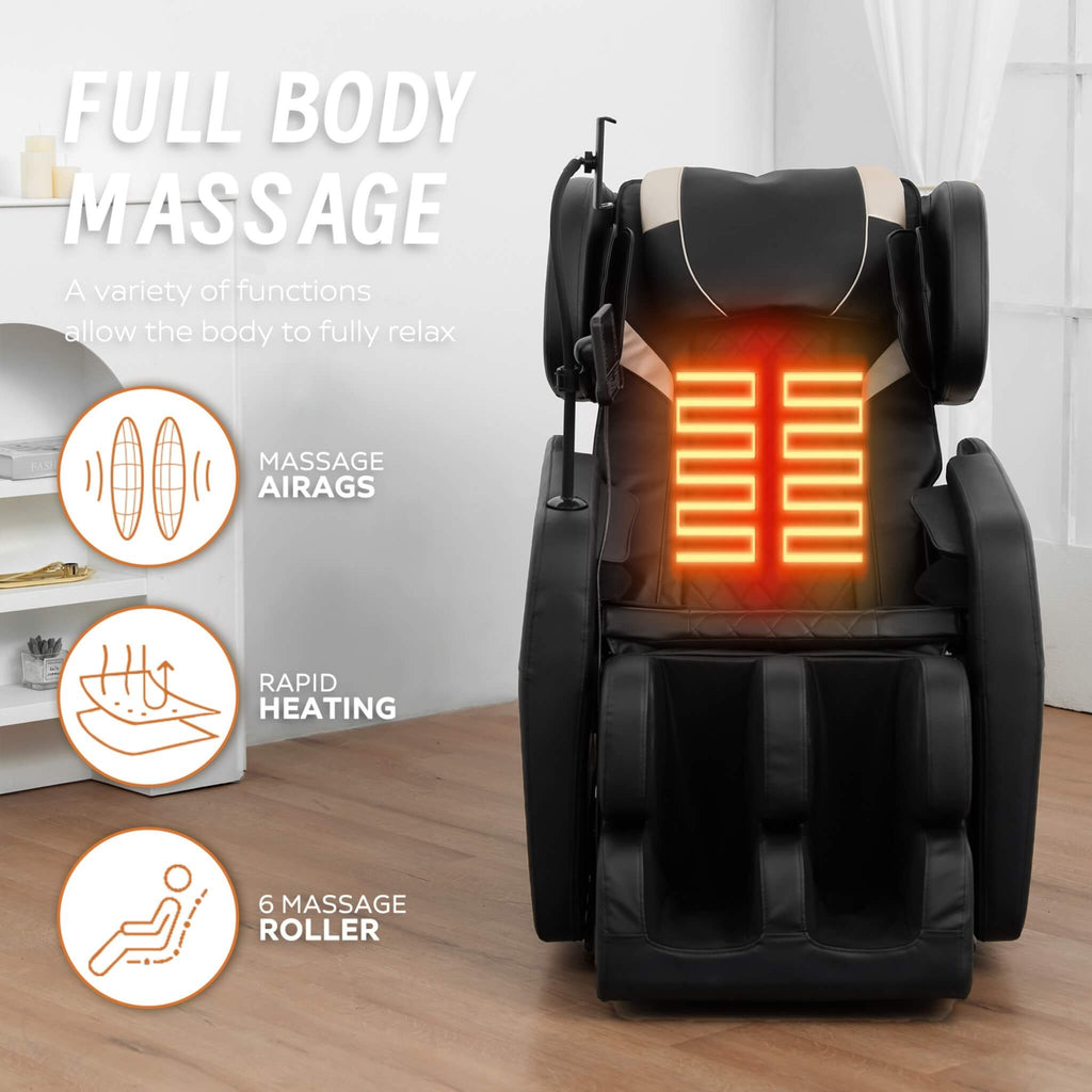 Airvana Nocturne Full-Body Zero Gravity Massage Chair With Retractable Footrest (SAK40593) - Saksby Wholesale - Features