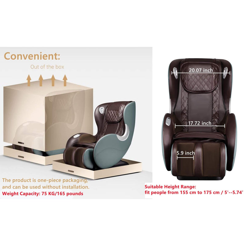 Airvana SL-Track Full Body Zero Gravity Massage Chair Recliner With Shiatsu And Bluetooth Speaker [GR8526] (SAK57394) - Saksby Wholesale - Weight Capacity Details