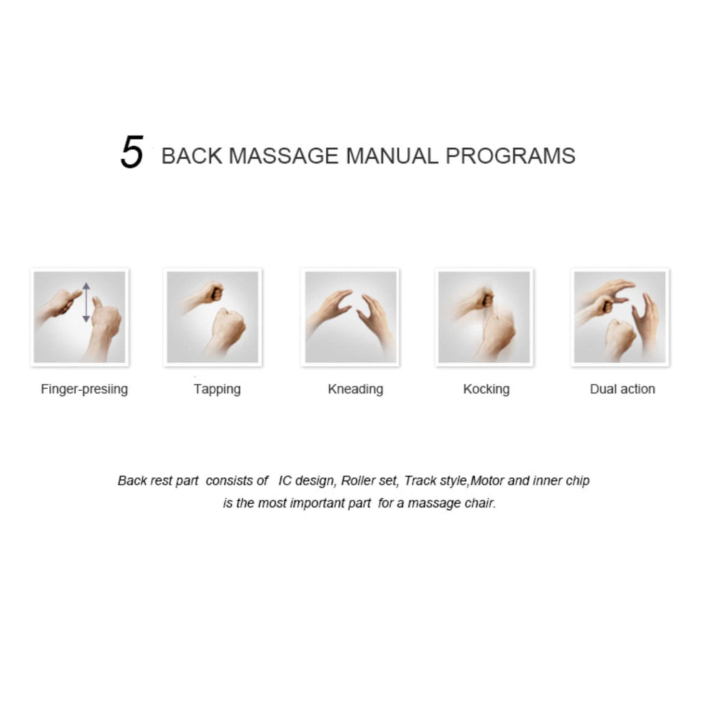 Airvana Zenith Full Body Zero Gravity Shiatsu Massage Chair With Heat And Voice Control (SAK93154) - Saksby Wholesale - Back Massage Manual Programs