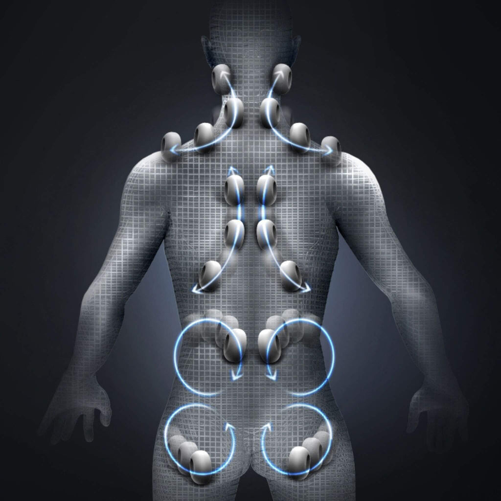 Airvana Zenith Full Body Zero Gravity Shiatsu Massage Chair With Heat And Voice Control (SAK93154) - Saksby Wholesale - Body Parts View