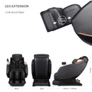 Airvana Zenith Full Body Zero Gravity Shiatsu Massage Chair With Heat And Voice Control (SAK93154) - Saksby Wholesale - Leg Extension Details