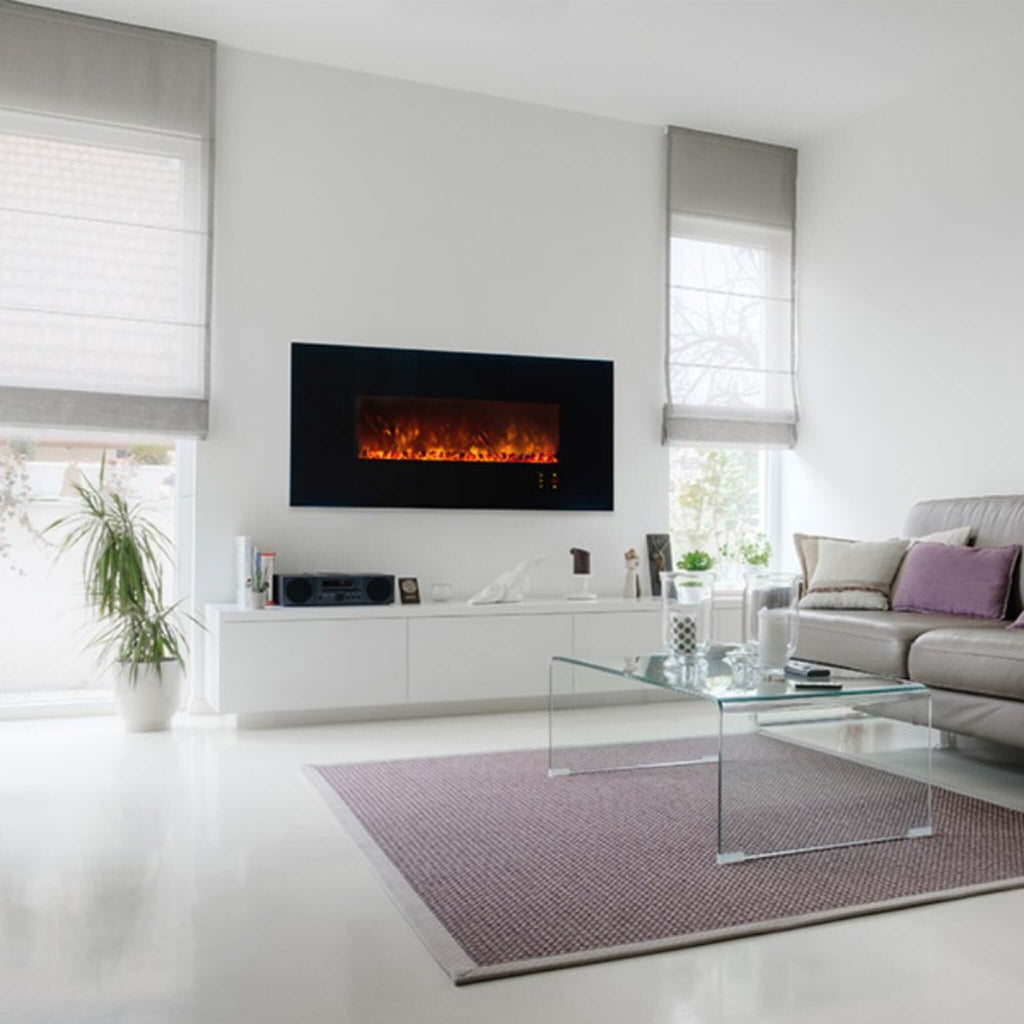 MODERN FLAMES AMBIANCE Built-In Electric Fireplace With LED Flame Technology,  60" [AL60CLX2-G] SAKSBY - Living Room View