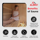 ALEKO 6-Person Premium Canadian Hemlock Indoor Wet Dry Sauna With LED Lights (SAK83174)