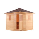 Aleko 8-Person Canadian Hemlock Wet Dry Outdoor Sauna With Asphalt Roof (SAK38275) - Saksby Wholesale - Full View