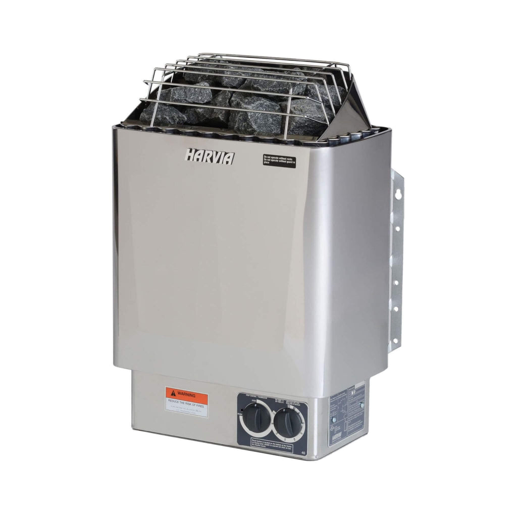 Aleko 8-Person Canadian Hemlock Wet Dry Outdoor Sauna With Asphalt Roof (SAK38275) - Saksby Wholesale - Harvia Heater View