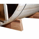 Aleko 8-Person Indoor Outdoor White Finland Pine Wet Dry Barrel Sauna With 8KW UL Certified KIP Harvia Heater [SB8PINECP-AP] (SAK64523) - Saksby Wholesale - Bottom View