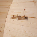 Aleko 8-Person Indoor Outdoor White Finland Pine Wet Dry Barrel Sauna With 8KW UL Certified KIP Harvia Heater [SB8PINECP-AP] (SAK64523) - Saksby Wholesale -Hang View